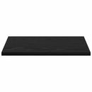 Boghylde Bræt 4 pcs Sort 40 x 30 x 1,5 cm Konstrueret træ