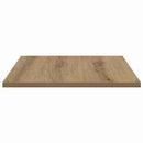 Boghylde Bræt 4 pcs Brun 40 x 40 x 1,5 cm Konstrueret træ