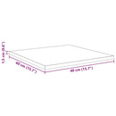 Boghylde Bræt 4 pcs Brun 40 x 40 x 1,5 cm Konstrueret træ