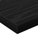 Boghylde Bræt 4 pcs Sort 60 x 10 x 1,5 cm Konstrueret træ