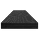 Boghylde Bræt 4 pcs Sort 60 x 10 x 1,5 cm Konstrueret træ