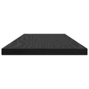 Boghylde Bræt 4 pcs Sort 60 x 20 x 1,5 cm Konstrueret træ