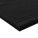 Boghylde Bræt 4 pcs Sort 60 x 30 x 1,5 cm Konstrueret træ