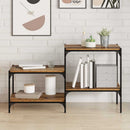 Boghylde Bræt 4 pcs Brun 60 x 40 x 1,5 cm Konstrueret træ