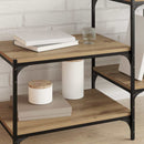 Boghylde Bræt 4 pcs Brun 60 x 40 x 1,5 cm Konstrueret træ