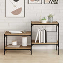Boghylde Bræt 4 pcs Brun 60 x 40 x 1,5 cm Konstrueret træ
