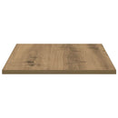 Boghylde Bræt 4 pcs Brun 60 x 40 x 1,5 cm Konstrueret træ