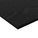 Boghylde Bræt 4 pcs Sort 60 x 40 x 1,5 cm Konstrueret træ