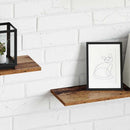 Boghylde Bræt 4 pcs Brun 80 x 20 x 1,5 cm Konstrueret træ