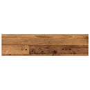 Boghylde Bræt 4 pcs Brun 80 x 20 x 1,5 cm Konstrueret træ