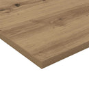 Boghylde Bræt 4 pcs Brun 80 x 20 x 1,5 cm Konstrueret træ