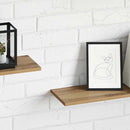 Boghylde Bræt 4 pcs Brun 80 x 20 x 1,5 cm Konstrueret træ