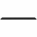 Boghylde Bræt 4 pcs Sort 80 x 20 x 1,5 cm Konstrueret træ