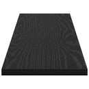 Boghylde Bræt 4 pcs Sort 80 x 20 x 1,5 cm Konstrueret træ