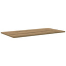 Boghylde Bræt 4 pcs Brun 80 x 40 x 1,5 cm Konstrueret træ