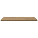 Boghylde Bræt 4 pcs Brun 80 x 40 x 1,5 cm Konstrueret træ