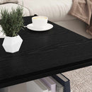 Boghylde Bræt 4 pcs Sort 80 x 40 x 1,5 cm Konstrueret træ