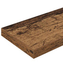 Boghylde Bræt 4 pcs Brun 100 x 10 x 1,5 cm Konstrueret træ
