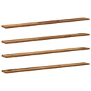Boghylde Bræt 4 pcs Brun 100 x 10 x 1,5 cm Konstrueret træ