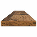 Boghylde Bræt 4 pcs Brun 100 x 10 x 1,5 cm Konstrueret træ