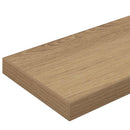 Boghylde Bræt 4 pcs Brun 100 x 10 x 1,5 cm Konstrueret træ