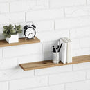 Boghylde Bræt 4 pcs Brun 100 x 10 x 1,5 cm Konstrueret træ