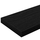 Boghylde Bræt 4 pcs Sort 100 x 10 x 1,5 cm Konstrueret træ
