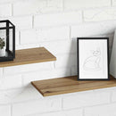 Boghylde Bræt 4 pcs Brun 100 x 20 x 1,5 cm Konstrueret træ