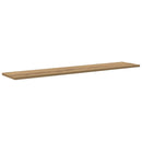 Boghylde Bræt 4 pcs Brun 100 x 20 x 1,5 cm Konstrueret træ