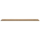 Boghylde Bræt 4 pcs Brun 100 x 20 x 1,5 cm Konstrueret træ