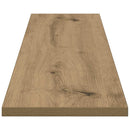 Boghylde Bræt 4 pcs Brun 100 x 20 x 1,5 cm Konstrueret træ
