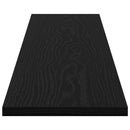 Boghylde Bræt 4 pcs Sort 100 x 20 x 1,5 cm Konstrueret træ