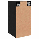 Væg TV Skab 2 pcs Sort eg 30,5 x 30 x 60 cm Konstrueret træ