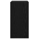 Væg TV Skab 2 pcs Sort eg 30,5 x 30 x 60 cm Konstrueret træ