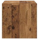 Vægskab 2 pcs Gammelt træ 37 x 37 x 37 cm Konstrueret træ