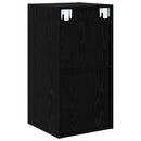 TV-møbelsæt Vægmonteret Sort eg 37 x 37 x 72 cm Konstrueret træ