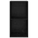 TV-møbelsæt Vægmonteret Sort eg 37 x 37 x 72 cm Konstrueret træ