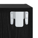 TV-møbelsæt Sort eg 37 x 37 x 107 cm Konstrueret træ