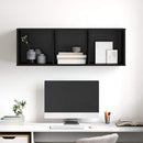 TV-møbelsæt Sort eg 37 x 37 x 107 cm Konstrueret træ