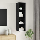 TV-møbelsæt Sort eg 37 x 37 x 142,5 cm Konstrueret træ