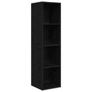 TV-møbelsæt Sort eg 37 x 37 x 142,5 cm Konstrueret træ