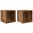 TV-møbelsæt 2 pcs Gammelt træ 37 x 35 x 37,5 cm Konstrueret træ