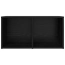 TV-møbelsæt Vægmonteret Sort 72 x 35 x 37 cm Konstrueret træ