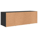TV-møbelsæt Vægmonteret Sort 72 x 35 x 37 cm Konstrueret træ