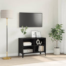 TV-møbelsæt Vægmonteret Sort Konstrueret træ
