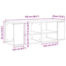 TV-møbelsæt Gammelt træ 102 x 35 x 35 cm Konstrueret træ