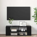 TV-møbelsæt Sort eg 102 x 35 x 35 cm Konstrueret træ