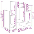 Sideskab Sort eg 60 x 26 x 60 cm Konstrueret træ