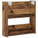 Sko skab med hylde Gammelt træ 60 x 18 x 60 cm Konstrueret træ