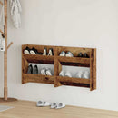 Sko skab 2 pcs Gammelt træ 60 x 18 x 60 cm Konstrueret træ